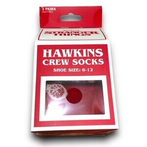 Netflix Stranger Things "Hawkins" Crew Socks (2 Pairs) (6-12)